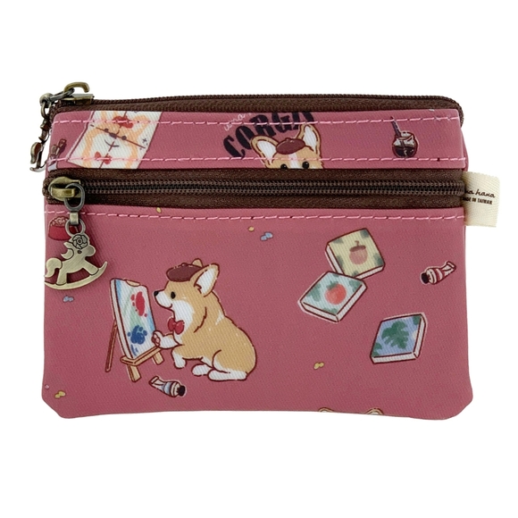 Waterproof Corgi Coin Purse Keychain Pouch Holder - Picture 1 of 7